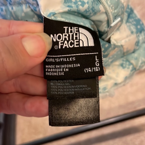 EUC North Face reversible girls jacket. Size large 14-16 - Picture 5 of 7
